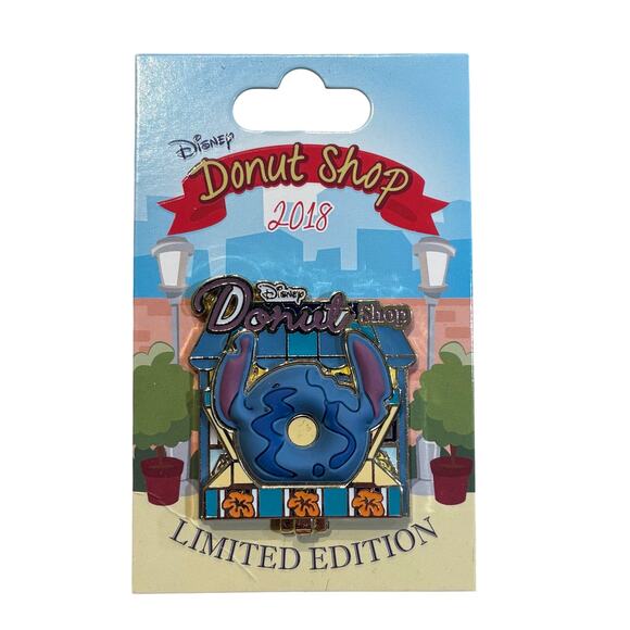 Disney Other - Disney Donut Shop Stitch Limited Edition Pin on Original Card 2018 LE